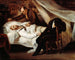La Mort de Gricault - Ary Scheffer — widok dzieła