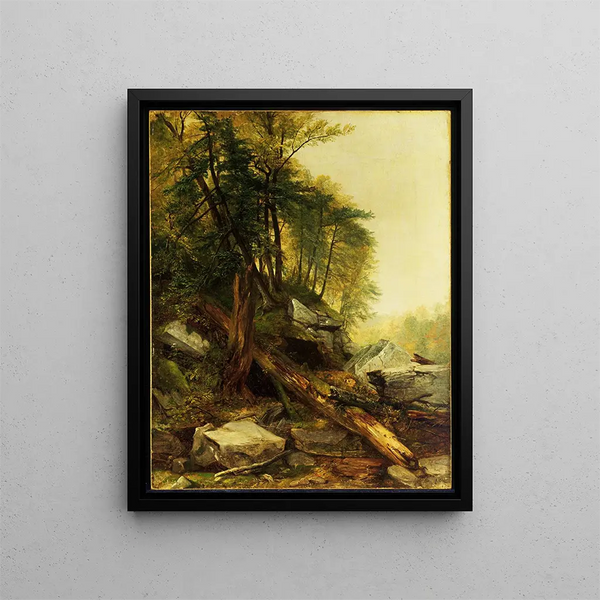 pejzażu Kaaterskill - Asher Brown Durand — oprawiony obraz na ścianie