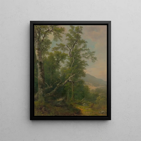 Studium drzew - Asher Brown Durand — oprawiony obraz na ścianie