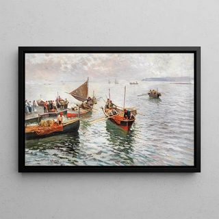 Attilio Pratella - The Homecoming of the Fishermen.webp