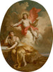 Apollon i muza - Auger Lucas — widok dzieła
