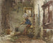 do obierania ziemniaków - August Allebé — widok dzieła
