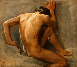 August Andreas Jerndorff - Studie af en ngen mand.webp