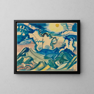 August Babberger - Landschaft am Klausenpass Nachmittag.webp