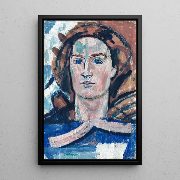 Tête de jeune fille - August Babberger — oprawiony obraz na ścianie