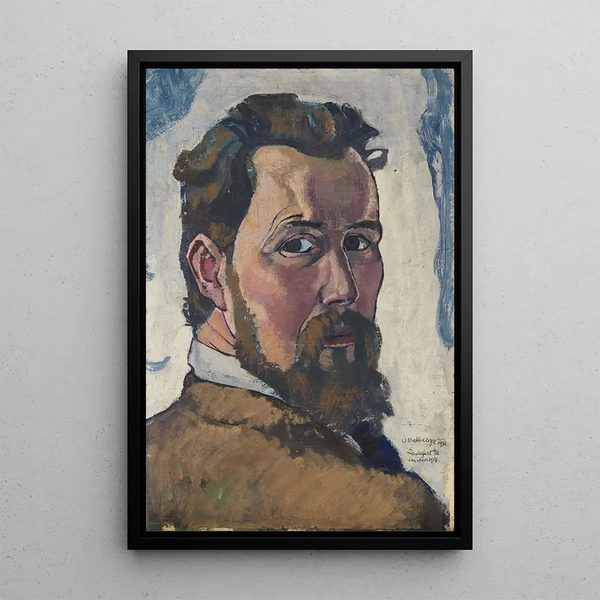 autoportret - August Babberger — oprawiony obraz na ścianie