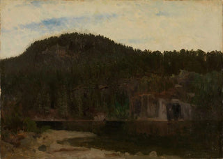August Cappelen - Landscape Study with a Lake.webp