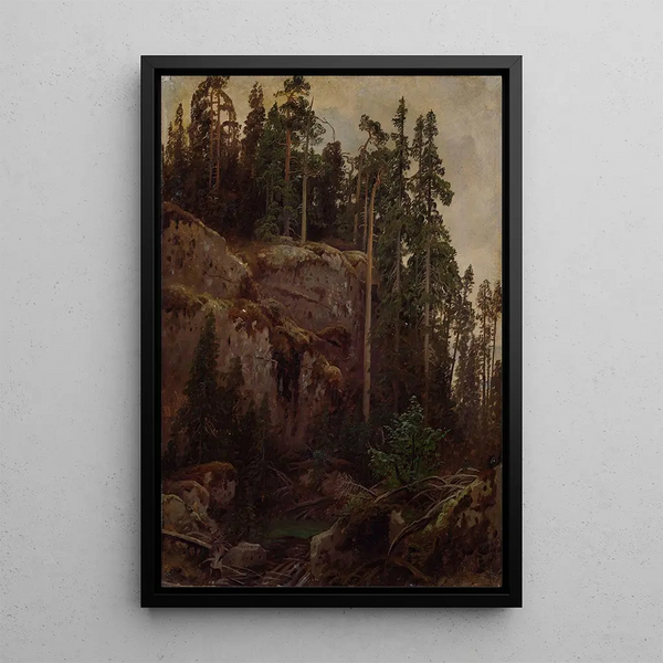 August Cappelen - Landscape Study with a Precipice.webp