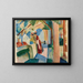 na cmentarzu w Thun - August Macke — oprawiony obraz na ścianie