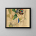 La femme du peintre lisant - August Macke — oprawiony obraz na ścianie
