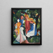 Cztery dziewczynki - August Macke — oprawiony obraz na ścianie