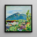 pejzażu wiosennego w Tegernsee - August Macke — oprawiony obraz na ścianie
