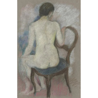 August Macke - Nude on chair.webp