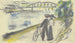 Sentier au Rhin - August Macke — widok dzieła