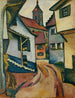Ulica z kościołem w Kandern - August Macke — widok dzieła