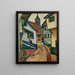 Ulica z kościołem w Kandern - August Macke — oprawiony obraz na ścianie