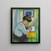 Kobieta pisząca - August Macke — oprawiony obraz na ścianie