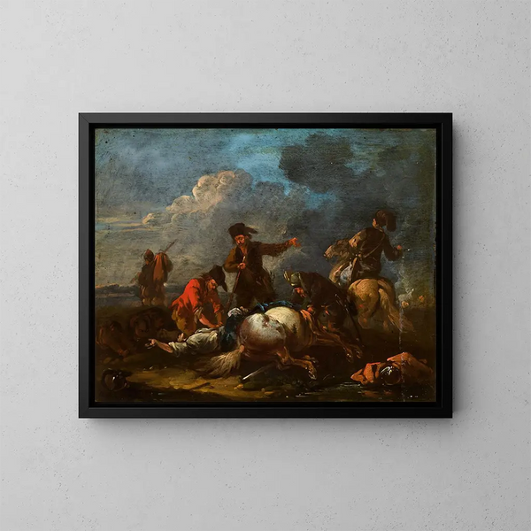 Voleur - August Querfurt — oprawiony obraz na ścianie