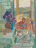Kobieta z parasolem - August Rieger — widok dzieła