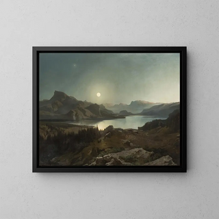 August Schaeffer von Wienwald - Alpine Lake.webp