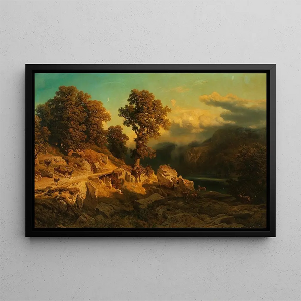 August Schaeffer von Wienwald - Herbstlandschaft.webp