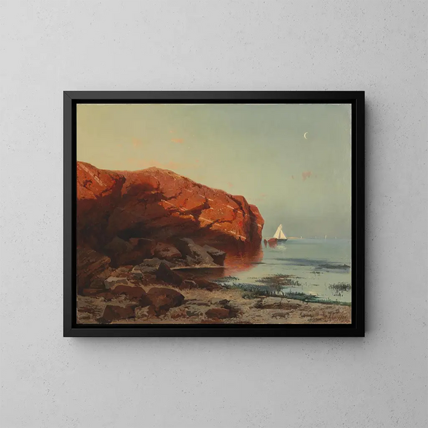 Motyw Helgoland - August Schaeffer von Wienwald — oprawiony obraz na ścianie