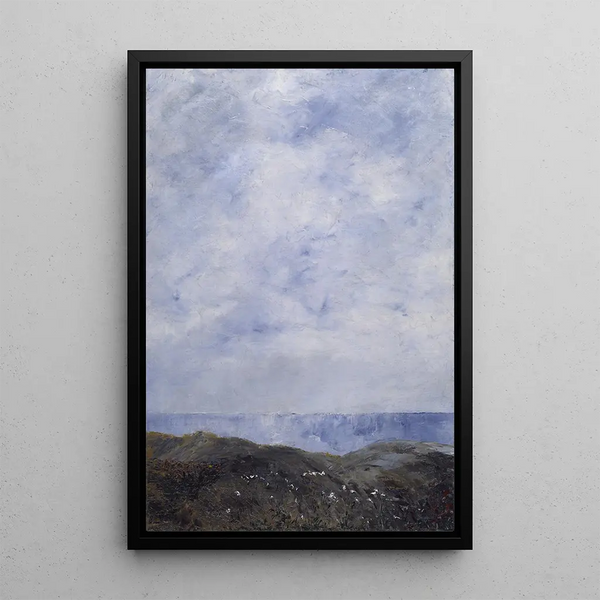 pejzażu nadmorskiego - August Strindberg — oprawiony obraz na ścianie