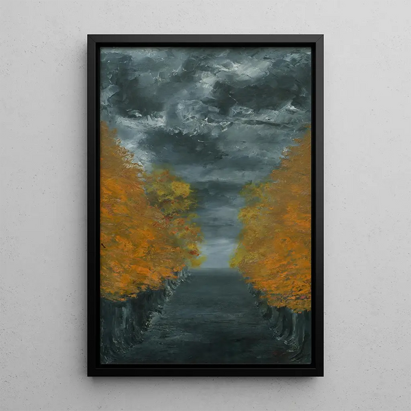 L'Avenue - August Strindberg — oprawiony obraz na ścianie