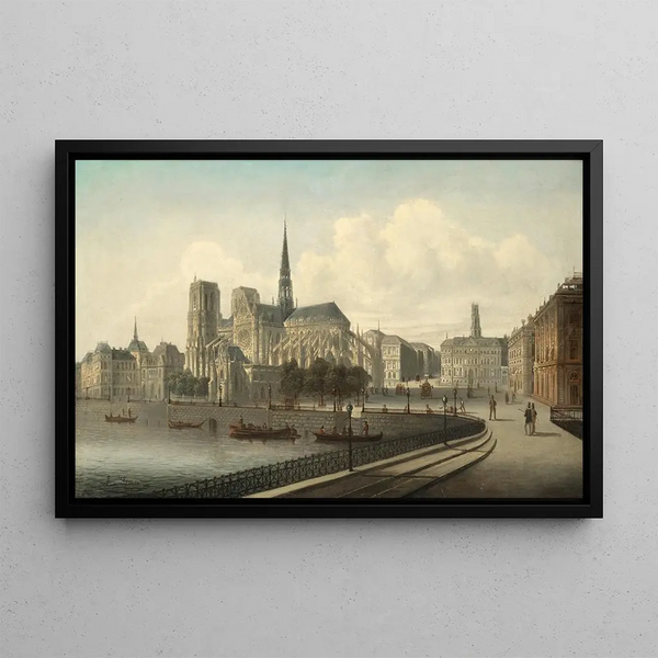 Notre-Dame de Paris - August von Siegen — oprawiony obraz na ścianie