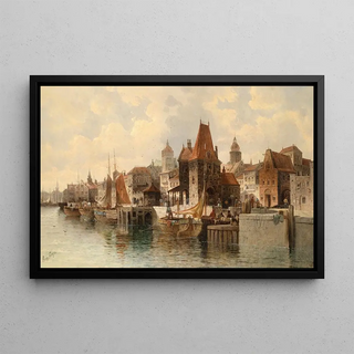 August Von Siegen - Stadt am Fluss.webp