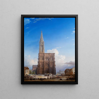 Strasbourg Münster - August von Bayer — oprawiony obraz na ścianie
