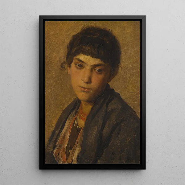 Przerwa refleksyjna - August von Pettenkofen — oprawiony obraz na ścianie