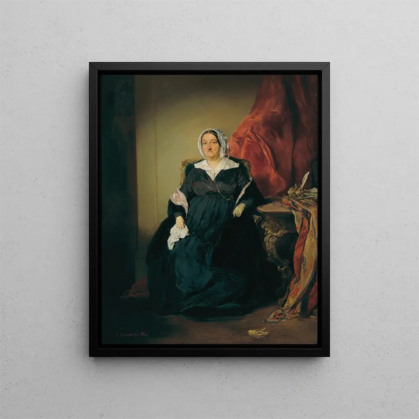 Elisabeth Imrdy Edle von Omorovicze - August von Pettenkofen — oprawiony obraz na ścianie