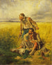Złodzieje na polu kukurydzy - August von Pettenkofen — widok dzieła