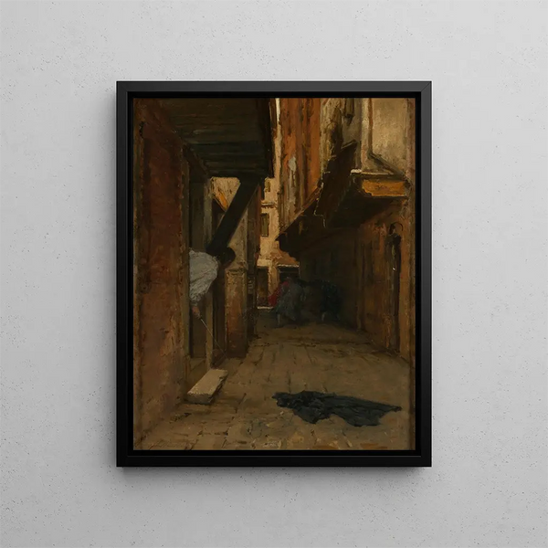 Straßenkampf - August von Pettenkofen — oprawiony obraz na ścianie