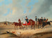 Cavalcade avec Chiens - August von Rentzell — widok dzieła
