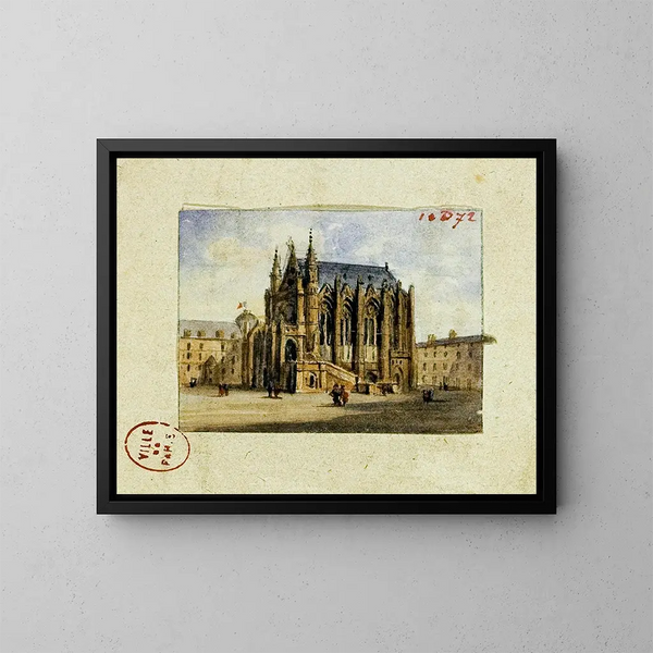La Sainte-Chapelle - Auguste Sébastien Bénard — oprawiony obraz na ścianie