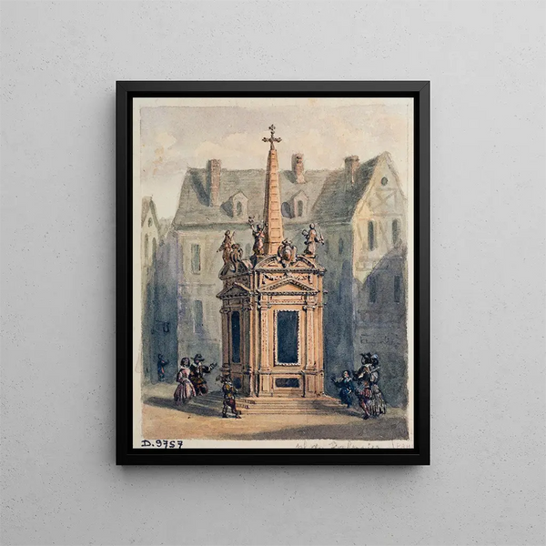 La pyramide expiatoire de Jean Chastel - Auguste Sébastien Bénard — oprawiony obraz na ścianie