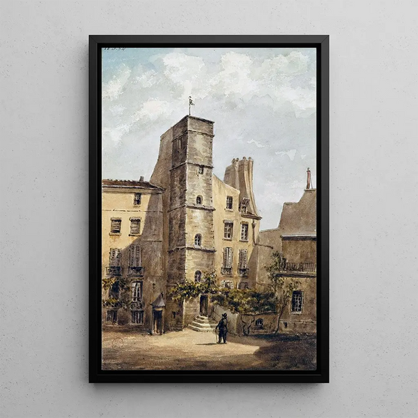 Reprodukcja obrazu Maison 14 rue Chanoinesse - Auguste Sébastien Bénard