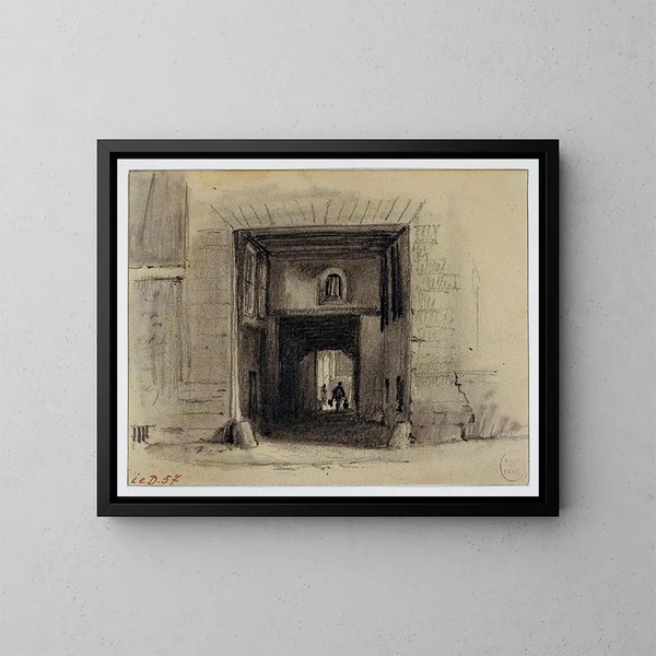 Passage Saint-Jean de Latran - Auguste Sébastien Bénard — oprawiony obraz na ścianie