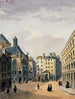 Pointe Saint-Eustache i fontanna - Auguste Sébastien Bénard — widok dzieła