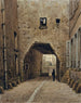 Rue des Chantres między quai aux Fleurs a rue Chanoinesse - Auguste Sébastien Bénard — widok dzieła
