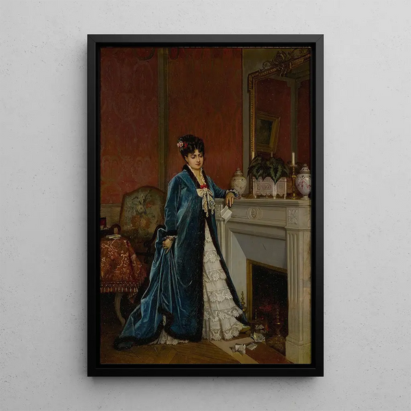 Reprodukcja obrazu Nowości z daleka - Auguste Toulmouche