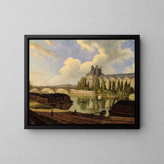 Auguste Wynantz - Le pont Royal et le Pavillon de Flore vus du quai Voltaire.webp