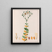 Hypericum connatus - Auguste de Saint-Hilaire — oprawiony obraz na ścianie