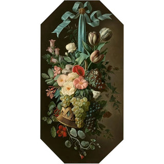 AugustinAlexandre Thierriat - Corbeille de fruits et de fleurs suspendue un ruban.webp