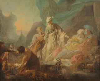 Augustin de SaintAubin - Laban Searching for His Stolen Gods.webp