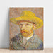 Reprodukcja obrazu autoportret z kapeluszem słomkowym - Vincent van Gogh
