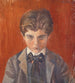 Autoportret na czerwonym tle - Egon Schiele — widok dzieła