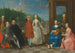Portret Jacquesa-Jean Cremersa 1736 po 1803 i jego żony tańczącej na tarasie ogrodu, otoczonej innymi członkami rodziny grającymi na instrumentach - Balthasar Beschey — widok dzieła